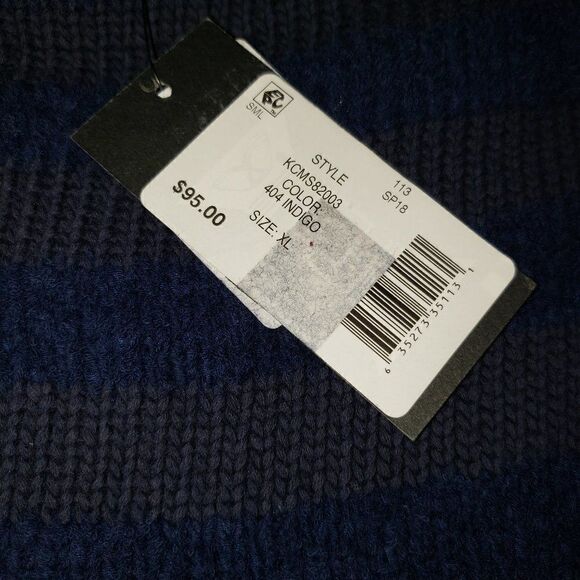 Kenneth Cole Striped Zip Sleeve Cropped Sweater - Picture 7 of 7